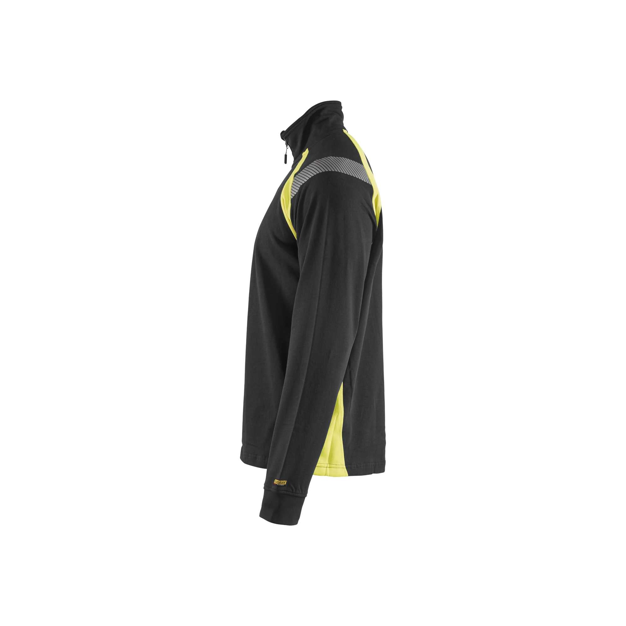 BLAKLADER 34321158 Hi Vis Reflective Half-zip Work Sweatshirt MEN - 100% Cotton